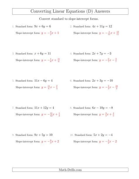 Transforming Linear Functions Worksheets