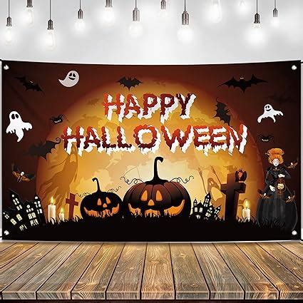 Amazon KatchOn Haunted Happy Halloween Backdrop XtraLarge