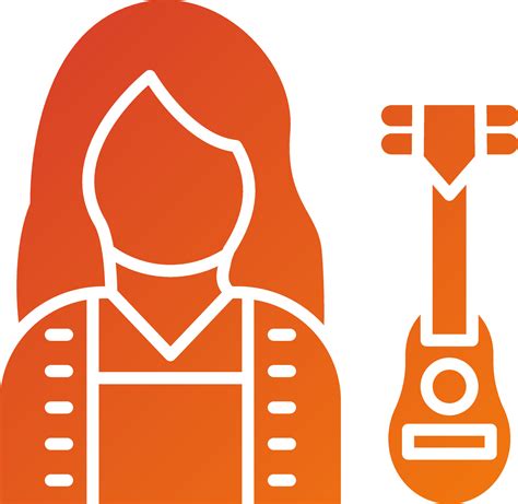 Musician Female Icon Style 21759162 Vector Art at Vecteezy