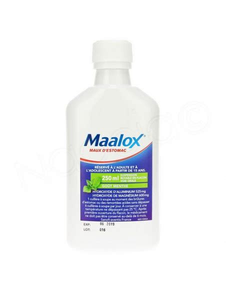 Maalox Maux D Estomac Suspension Buvable En Flacon 250ml Archange