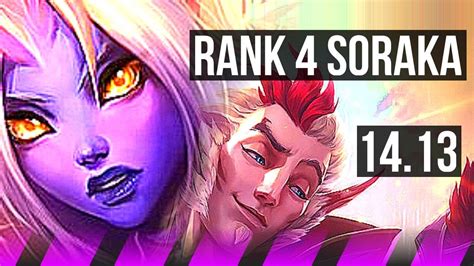 Soraka And Jinx Vs Rakan And Ashe Sup Rank 4 Soraka 6k Comeback Na Challenger 14 13 Youtube