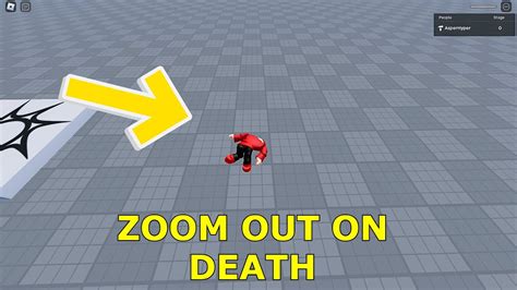 How To Make Zoom Out On Death In Roblox Studio Youtube