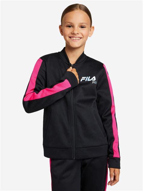 Спортивный костюм для девочек FILA черный цвет — купить за 7790 тг со ...
