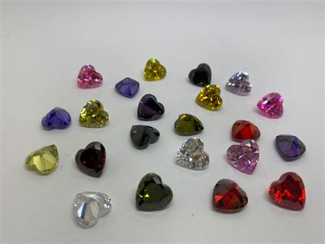 Cubic Zirconia Cut Stones Gems Mixed Colors CZ Stones CZ Cut Stones