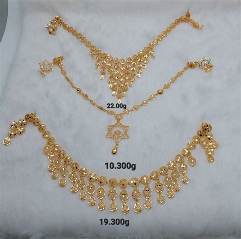 Light Weight Gold Necklace Designs Dhanalakshmi Jewellers