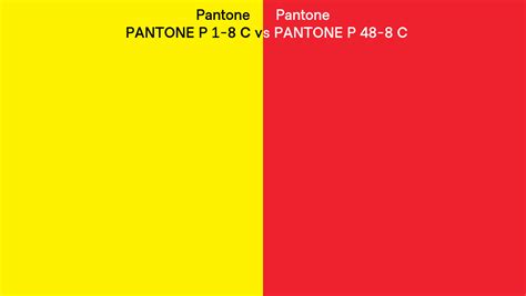 Pantone P C Vs Pantone P C Side By Side Comparison