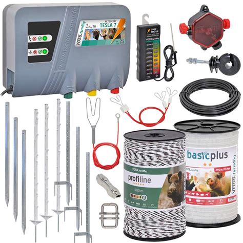 Clôture contre les sangliers de VOSS farming kit complet pour 100 m