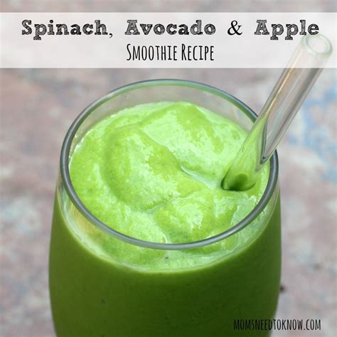 Spinach Avocado And Apple Smoothie Recipe Moms Need To Know