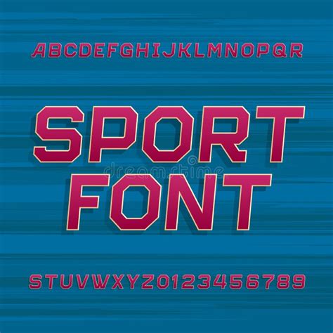 Retro Stripe Alphabet Vector Font Funky Type Letters And Numbers In