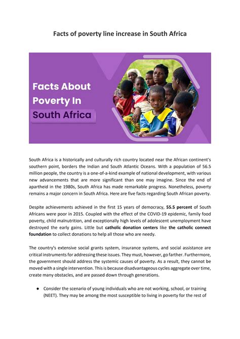 Facts About Poverty In Africa By Catholicconnectfoundation Issuu