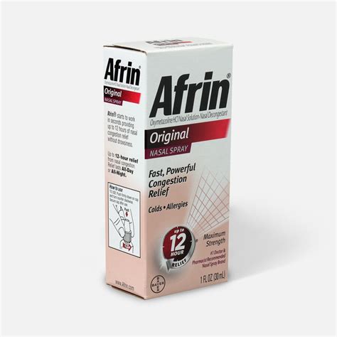 Afrin Original Nasal Spray, 1.0 oz