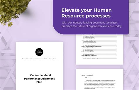 Career Ladder Performance Alignment Plan Hr Template In Word Pdf