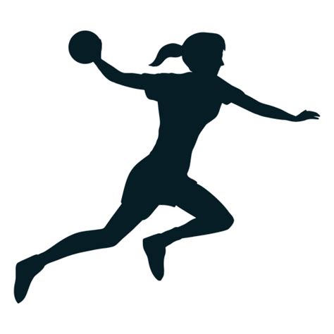 Handball Player Sport Silhouette Transparent PNG SVG Vector File