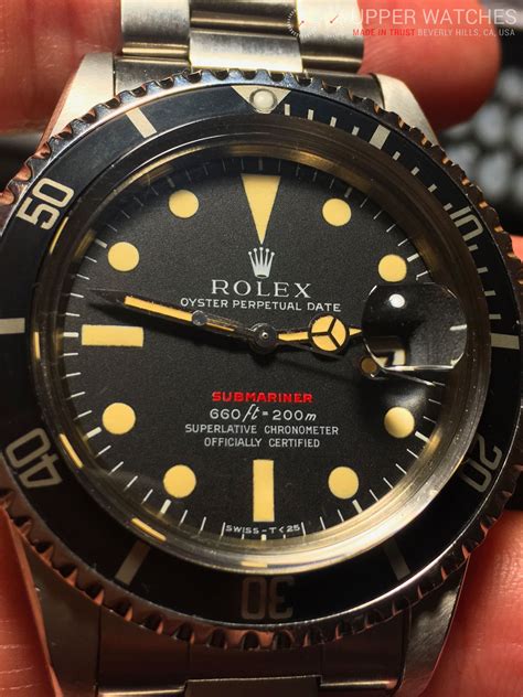 Rolex Red Submariner 1680 Circa 1972 - Upper Watches