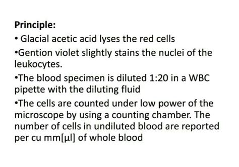 Solution Total Leukocyte Count By Hemocytometer Studypool