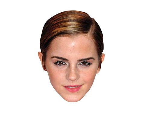 Emma Watson Vip Celebrity Cardboard Cutout Face Mask