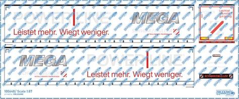 Truckmo Decals Schwarzm Ller Power Line Mega Planenauflieger