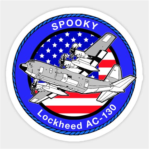 AC-130 SPOOKY LOGO - Gunship - Sticker | TeePublic