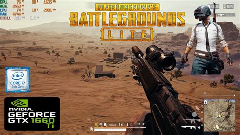 PUBG LITE Ultra Graphics 1440p Gameplay GTX 1660 TI I7 9750h ASUS Rog