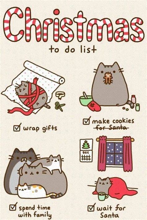 Christmas To Do List By Pusheen Pusheen The Cat Photo 36264318 Fanpop