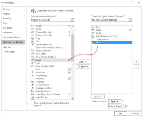 Personnaliser La Barre D outils D accès Rapide Dans Word 2016 Tech