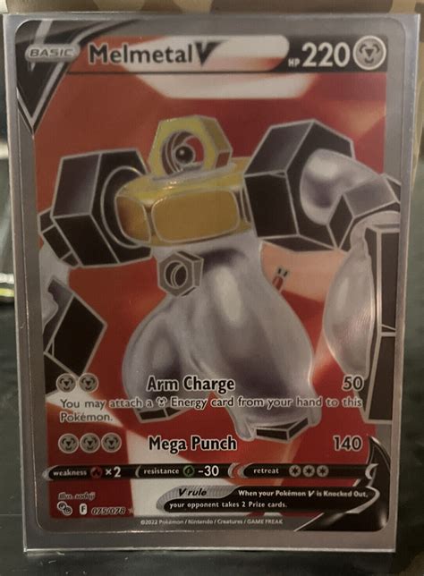 MELMETAL V TCG Pokemon GO 075 078 Holo Ultra Full Art Card Rare Values