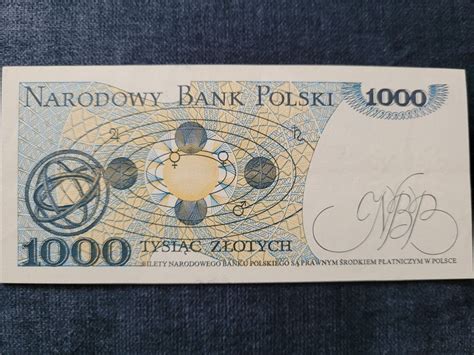 Banknot 1000 zł Kopernik 1982 rok seria KD Kraków Bieńczyce OLX pl