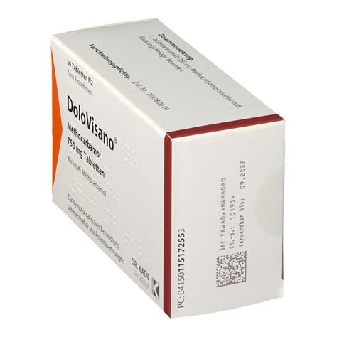 Dolovisano Methocarbamol 750 Mg 50 St Mit Dem E Rezept Kaufen Shop