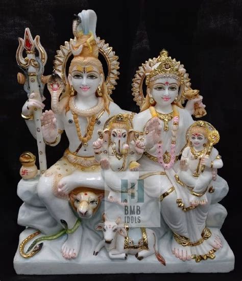 Marble Shiva Statue For Home And Temple White Shivling Black Shivling