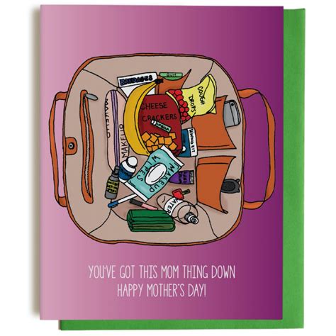 Mom Purse Mothers Day Card By Greetings From Bergen Place Outer Layer