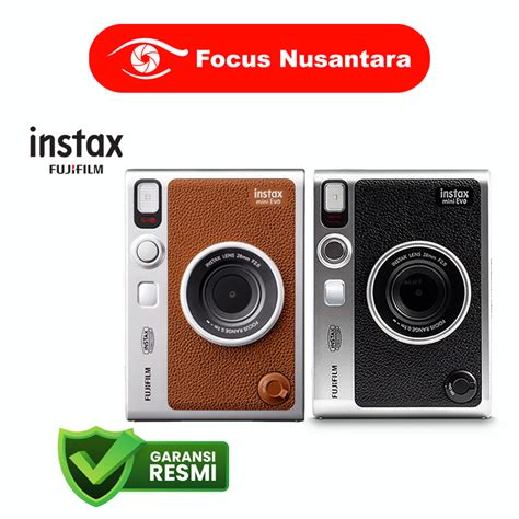 Jual Focus Nusantara Fujifilm Instax Mini Evo Black Brown Instan