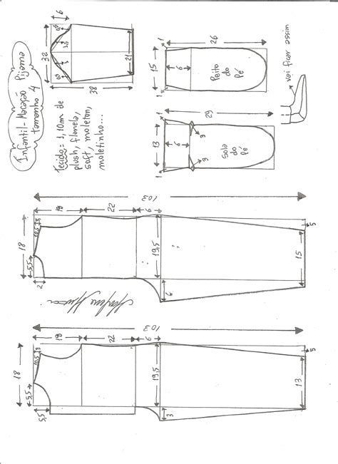 Macac O Pijama Pezinho Diy Marlene Mukai Molde Infantil