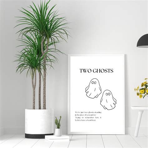 Two Ghosts Harry Styles Inspired Lyric Poster Wall Art Etsy