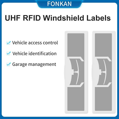 Vehicle RFID Control System Smart Tags Windshield RFID UHF Tag Sticker