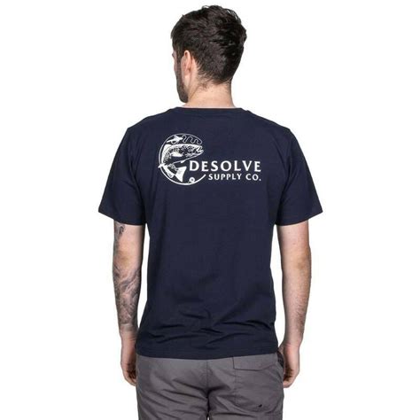 Desolve Mens Trout Tee Navy Complete Outdoors Nz