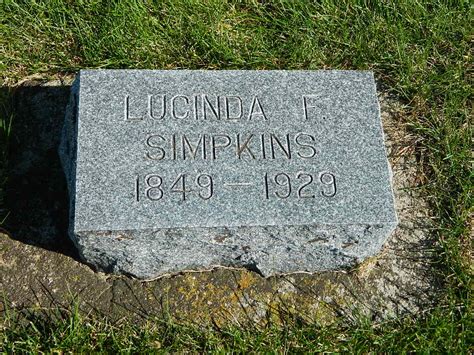 Lucinda F Woodhull Simpkins 1849 1929 Homenaje De Find A Grave