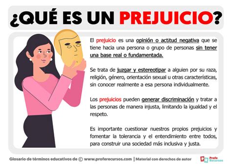 Qu Es Un Prejuicio Definici N De Prejuicio