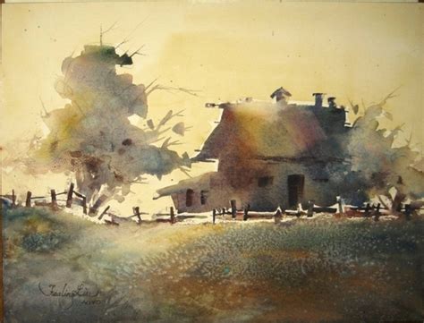 "Corsica Sunset" (Original art by fealingwatercolor.com)