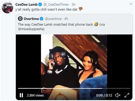 CeeDee Lamb's girlfriend explains grabbing his phone during the NFL Draft