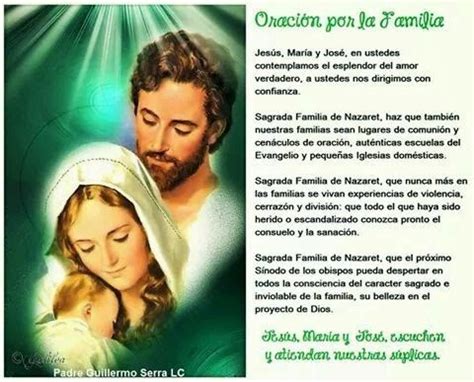 Oracion por la familia Sagrada familia de nazaret Oración por la