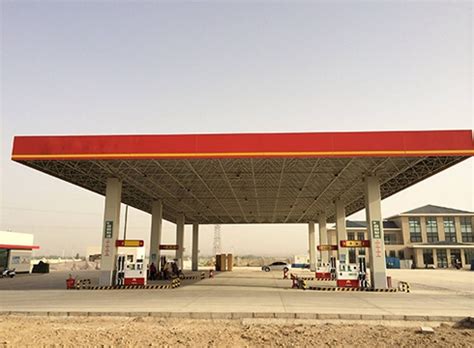 Gas Station Canopy Structure Design And Installation Space Frame