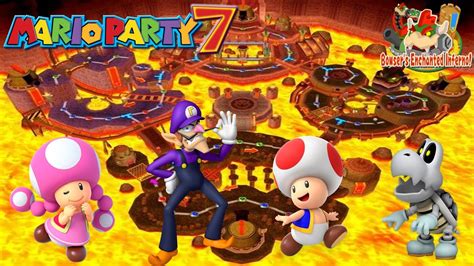 Mario Party Toadette Vs Waluigi Vs Toad Vs Dry Bones Bowser S