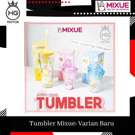 Jual Tumblr Botol Minum MIXUE Warna Tumbler Tempat Minum Limited