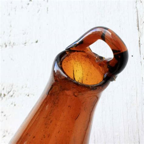 Vase Soliflore Ambre Suspendre En Verre Recycl Kabamb