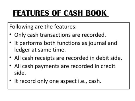 Principle Of Accounting Cash Book Ppt