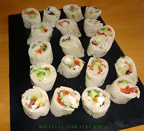 Recette De Roul S L Avocat Et Surimi