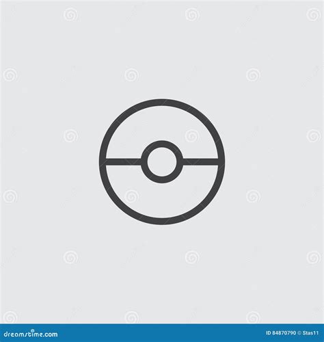 Pokeball Icon On A Brown Background With Elegant Style And Modern