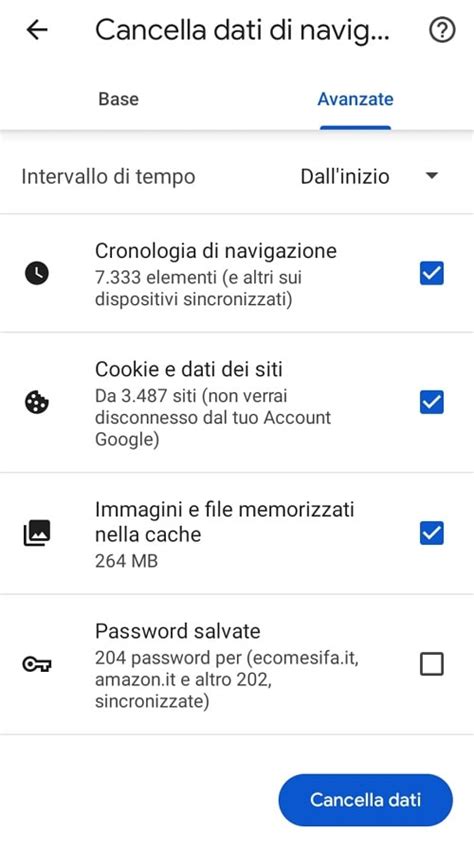 Come Cancellare La Cronologia In Google Chrome Ecomesifa It