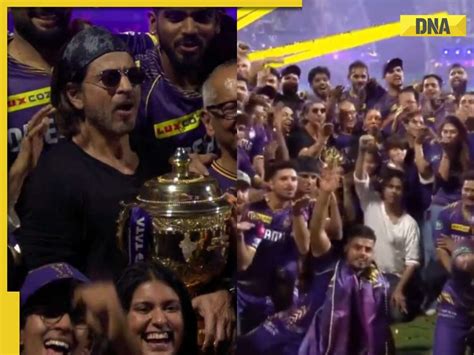 Watch Shah Rukh Khan Gauri Suhana Pose With Ipl Trophy Recreate