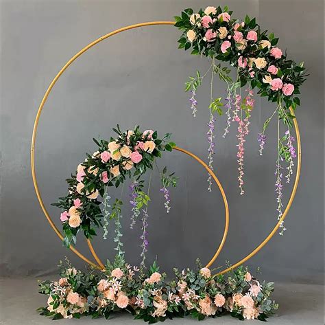 Circle Arch Stand Wedding Background Decoration Metal Round Ring